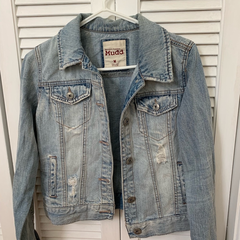 Ripped Jean Jacket